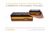LAMBDA Schlauchpumpen Bedienungsanleitung 2018-04-17آ  LAMBDA Peristaltic Pumps User Manual 1 LAMBDA