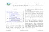 In Situ Treatment Technologies for Contaminated Soiltreatment technologies for contaminated soil. The Engineering, Federal Facilities, and Ground Water Forums, established by EPA professionals