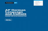AP German Language and Culture … · INCLUDES. Course framework no al i t ucr Int s section. Sample exam questions. AP ® German Language and Culture COURSE AND EXAM DESCRIPTION