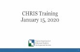 CHRIS Training January 15, 2020 15, 2020  · OHR CHRIS Modifications . Addition of a timestamp to reflect the date that the “date of the investigators final report” is entered.