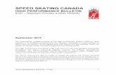 SPEED SKATING CANADA · considered. Once all Bye requests have been considered, Speed Skating Canada (SSC) will then formally announce a Team via email and by publishing the respective