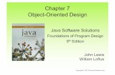 Chapter 7 Object-Oriented Designricci/CP/slides/Chap07-v9.pdf · During program development, software requirements specify: A) how the program will accomplish the task B) what the