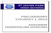 PRELIMINARY...PRELIMINARY ASSESSMENT BOOKLET 2019 -3. The Higher School Certificate – Assessment Policy and Procedures . The Higher School Certificate is the highest educational