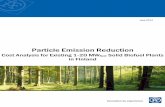Particle Emission Reduction - Energiateollisuus · 2016-08-15 · can be achieved. However, typically the emission level for scrubber in particle emission reduction for this size