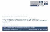 Corporate Governance of Banks – A German Alternative to ... · Corporate governance of banks – German idiosyncrasies . 1. Corporate governance of banks, in general . Corporate