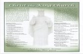 CHRIST THE KING CHURCH · 12/3/2017  · CHRIST THE KING CHURCH COLUMBUS, OHIO December 3, 2017 ... 12:30 p.m. J. Güiltrón, A. Castillo, J. Perez, L. Perez Lectors/Lectores ...