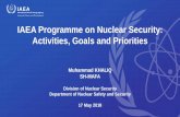 IAEA Programme on Nuclear Security: Activities, Goals and ...€¦ · IAEA Nuclear Security Activities All IAEA nuclear security activities are implemented in accordance with the