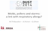 Molds, pollens and storms: a link with respiratory allergy? · 2019-01-17 · •The outbreak of Didymella by: the month of the year, the minimal temperature,the daily average vapour