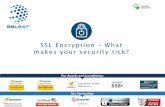 SSL Encryption What makes your security tick? · SSL Encryption- What makes your Security tick? DSA: DIGITAL SIGNATURE ALGORITHM 1991 The U.S Government’s approved & certified encryption