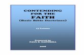 CONTENDING for the Faith - Camp Hill church of Christcamphillchurch.org/study_books/CONTENDING for the Faith.pdf · This series of lessons are entitled, "Contending for the Faith!"