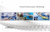 Food Conveyor Belting - assets.gates.com · posiClean® Belting pOsiCLean® BeLTing is an easy to clean, positive drive replacement for plastic modular belt in the food processing
