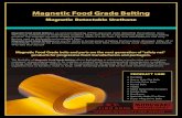 Magnetic Food Grade Belting BEbeltingedge.com/wp-content/uploads/bsk-pdf-manager/...Magnetic Food Grade Belting Magnetic Food Grade Belting is an exclusive blending of FDA approved
