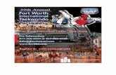 39th FtW Invitational TKD Program-update093019 · I understand that Taekwondo is a body-contact sport. I understand that nature of the 38th Annual Fort Worth International Taekwondo