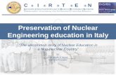 Preservation of Nuclear Engineering education in Italyensreg.eu/sites/default/files/attachments/4-6-ricotti.pdf · Italian Nuclear Universities CIRTEN Consortium since 1994 Nuclear
