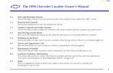 yellowblue The 1999 Chevrolet Cavalier Owner’s Manual · The 1999 Chevrolet Cavalier Owner’s Manual ... Motor Division whenever it appears in this manual. Please keep this manual