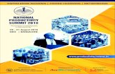 NATIONAL PRODUCTIVITY SUMMIT 2019 · Safety, Morale (PQCDSM). Special Stream for Small & Medium Enterprises “The combination of automation and information is the next wave of productivity.