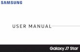 Samsung Galaxy J7 Star J737T User Manual - T …...by Samsung. Samsung accessories are designed for your device to maximize battery life. Using other accessories may void your warranty
