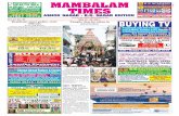 MAMBALAM2019/05/19  · May 19 - 25, 2019 MAMBALAM TIMES: Ashok Nagar - K.K. Nagar Edition Page 3 C M Y ‘Appa’ Ramesh gets ‘K. Balachander Donate Blood K Award of Excellence
