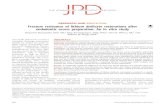 Fracture resistance of lithium disilicate restorations …...RESEARCH AND EDUCATION Fracture resistance of lithium disilicate restorations after endodontic access preparation: An in