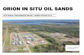 ORION IN SITU OIL SANDS · Bitumen Treating and Utilities System 10,350 2,860 Oct 2018 ... 44 with full suite of logs including 8 with FMI; 28 of the wells were cored ... 80 100 120
