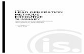 JUNE 2013 LEAD GENERATION METHODS EXECUTIVE SUMMARYstatic.insidesales.com/assets/pdf/Lead Generation... · LEAD GENERATION METHODS – EXECUTIVE SUMMARY 3 ... economic analysis as