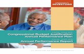Congressional Budget Justification Annual Performace Plan · 2020-02-24 · ABOUT THIS REPORT . The Congressional Budget Justification (CBJ) is the annual presentation to Congress