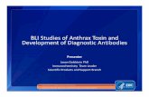 BLI Studies of Anthrax Toxin and Development of Diagnostic … · 2020-02-22 · • Anthrax is caused by infection with Bacillus anthracis, a spore‐forming, rod‐shaped bacterium