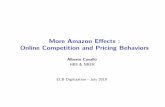 More Amazon Effects: Online Competition and Pricing Behaviors€¦ · competition with online retailers ˚may have reduced price margins and restrained the ability of firms to raise
