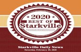 Starkville Daily News...8 F 29 2020 BEST F starVille Medical Supply 106 Strange Rd #2, Starkville, MS 39759 (662) 268-4464 Voted us Best Medical equipMent coMpany for 2020 We are very