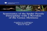 Systematics of the Spider Family A Chronology of ... SCZ 636 .pdfCoddington (1986a, 1986b), Coddington and Sobrevila (1987), Larsen (1992), and Getty and Coyle (1996) all ob-served