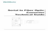 Serial to Fiber Optic Converter Technical ... - WCC Control S · Serial to Fiber Optic Converter 3 Introduction to Fiber Optics ... single mode, multimode, and plastic optical ﬁ