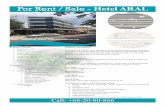 Hotel ARAL TIRANA TIMES For Rent / Sale - Hotel ARAL Hotel ... · HOTEL ARAL Mine Peza Street, Tirana, Albania Phone: +682080866, E-Mail: aralhotel@aralhotel.com Property Description