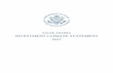 SAUDI ARABIA INVESTMENT CLIMATE STATEMENT 2015 · U.S. Department of State 2015 Investment Climate Statement | May 2015 5 Othman, and its duties include formulating government policies