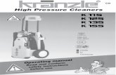 High Pressure Cleaners - Accentuate · Water can be connected at mains pressure to the high pressure pump or it can be sucked directly from a storage tank. The water is then forced