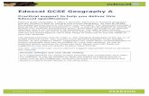 Edexcel GCSE Geography A - Pearson qualifications€¦ · Edexcel GCSE Geography A Practical support to help you deliver this Edexcel specification Edexcel GCSE Geography A offers