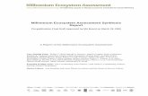 Millennium Ecosystem Assessment Synthesis Report · Final Draft – Embargoed until 30 March 5 Foreword The Millennium Ecosystem Assessment was called for by United Nations Secretary-General