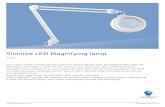 Slimline LED Magnifying lamp - Massage Warehouse LED Magnifying lamp U25030 This unique, stylish slimline magnifier is ideal for all your detailed work. The bright Daylight LED’s