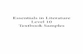 Essentials in Literature Level 10 Textbook Samples...In the Pirates of the Caribbean movies, Captain Jack Sparrow is the protagonist of the story, but he is also a thief, a liar, and