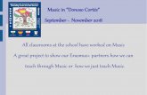 Music in “Donoso Cortés” September - November 2018 All ... · Music in “Donoso Cortés” September - November 2018 All classrooms at the school have worked on Music A great