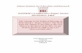ATINER's Conference Paper Series HUM2015-1404 · Athens Institute for Education and Research ATINER ATINER's Conference Paper Series HUM2015-1404 Vesa-Matti Sarenius Lecturer University