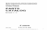 PARTS CATALOG · Canon Inc. Office Imaging Products Device Quality Assurance Center 5-1, Hakusan 7-chome, Toride-city, Ibaraki 302-8501, Japan Printed in Japan Imprim˚ au Japon Use
