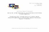 Tailoring for ANSI/AIAA S-120A-2015, Mass Properties ... · Institute of Aeronautics and Astronautics (AIAA) Standard S-120A-2015, November 23, 2015, to provide an effective space