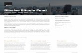 Bitwise Bitcoin Fund...investors@bitwiseinvestments.com Bitwise Bitcoin Fund Investor Class Bitcoin BTC TERMS AND KEY FACTS Investment Objective Provide secure, convenient, liquid,