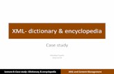 XML- dictionary & encyclopediaczarnik/zajecia/xml12/08-en-handout.pdf · Lecture 8: Case study : Dictionary & encyclopedia XML and Content Management RTF example atherectomy ( ath