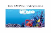 COS429 Computer Vision COS429PS5:Finding$ Nemo$3dvision.princeton.edu/courses/COS429/2014fa/... · Problem Set 5: Finding Nemo In this assignment, we will study a full pipeline of