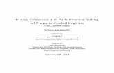 In‐Use Emissions and Performance Testing of Propane ...€¦ · Use Emissions and Performance Testing of Propane‐Fueled Engines, PERC docket 20893. As the title suggests, the