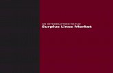AN INTRODUCTION TO THE Surplus Lines MarketTHE FOLLOWING materials are intended to provide an overview and introduction to the surplus lines market. They have been created in collaboration