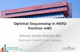 Optimal Sequencing in HER2- Positive mBC · Optimal Sequencing in HER2-Positive mBC Shlomit Strulov Shachar MD Rambam Health Care Campus. KM •56 Y/O •Postmenopausal •Married