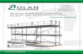 Modular STEELFOX scaffolding - Siedlce · PN-M-47900-2:1996 „Metal working scaffoldings. Scaffolding made from pipes." ... and generally applicable standards when assembling the