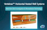 Vertebrae™ Horizontal Nested Well Systems- Four Vertebrae Well SystemsTM installed for treatment - First application made. Shading indicates dosage pattern - A very important feature